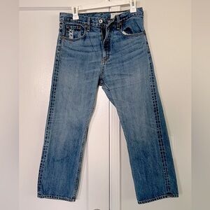 rag & bone wide leg distressed jeans size 28